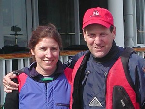 The Cesares, still happily married after a hard fought regatta.